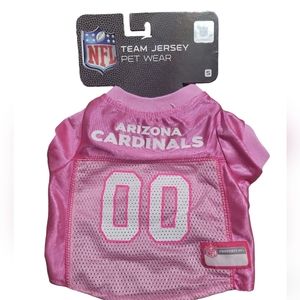 NFL Pet wear Team Jersey pink Arizona Cardinals S 9"-12" nwt